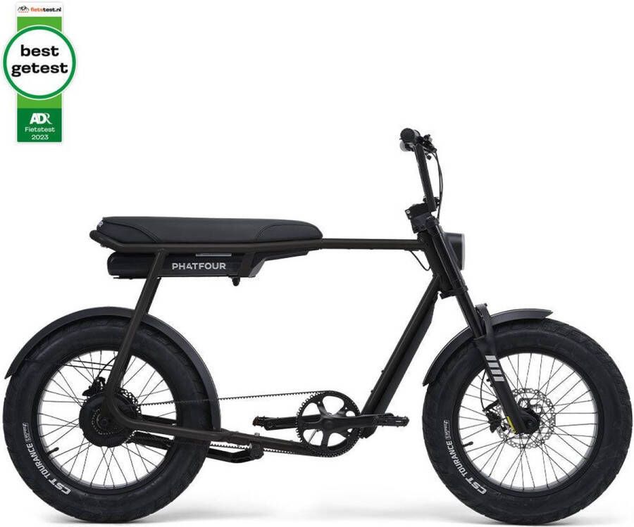 Phatfour FLX+ Fatbike Zwart 250W Elektrische Fatbike