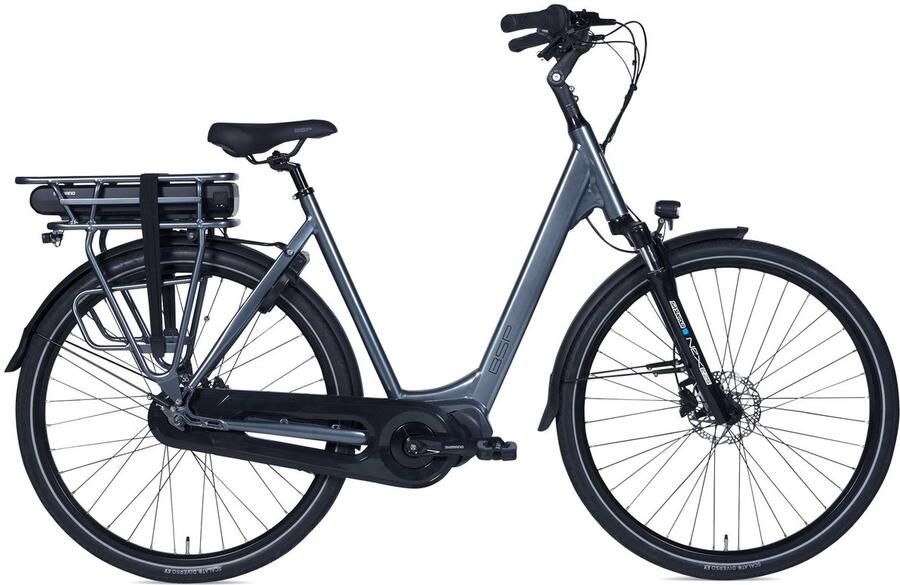 Pmg Boozz Women M – Elektrische Stadsfiets 28 inch – 56 cm – Shimano Steps 5000 – 418Wh Accu – Shimano Nexus 7 – Metal Gray Gloss