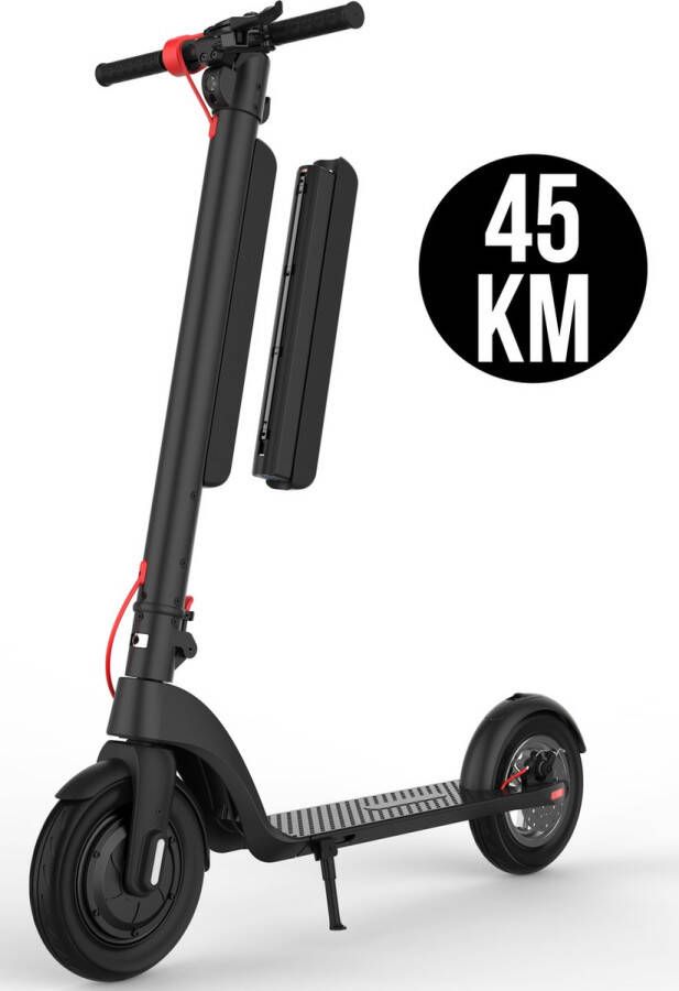Podec Elektrische Step Pro voor Volwassenen Elektrische Scooter met 10'' Luchtbanden Motorvermogen E Step van 350W Bereik tot 45km aan Snelheid van 25km u