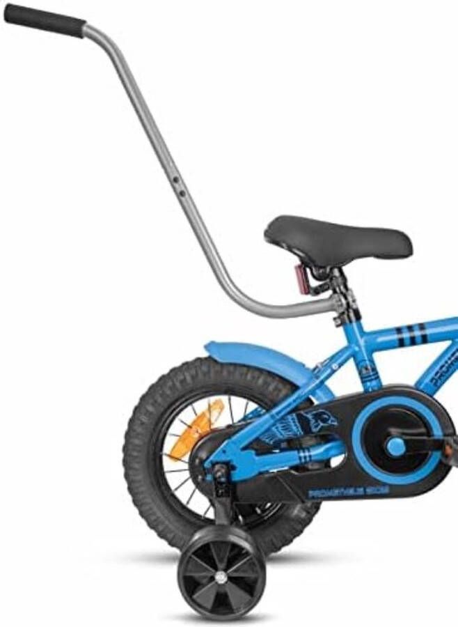 PolkaHome Fietsstang voor kinderfiets schuifstang kinderfiets universele duwstang voor kinderen deelbaar antislip stabiel