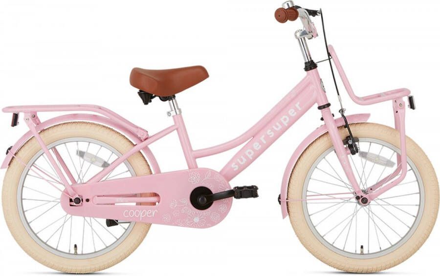 Popal Cooper Kinderfiets 18 inch Roze