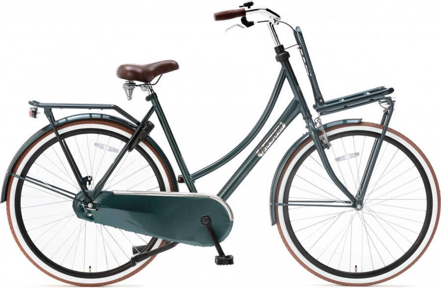 Popal Daily Dutch Basic 28 Inch 57 Cm Dames Terugtraprem Donkergroen