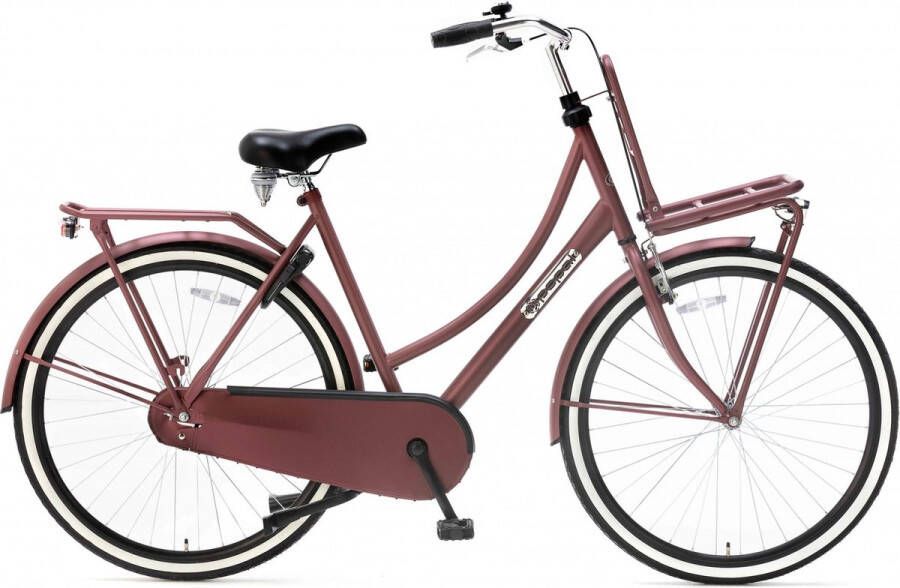 Popal Daily Dutch Basic 28 Inch 57 cm Dames Terugtraprem Rood