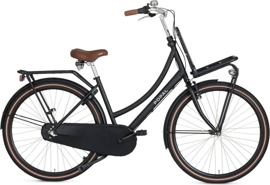 Popal Daily Dutch Basic+ N3 Transportfiets Stadsfiets Dames 47 centimeter Mat Zwart