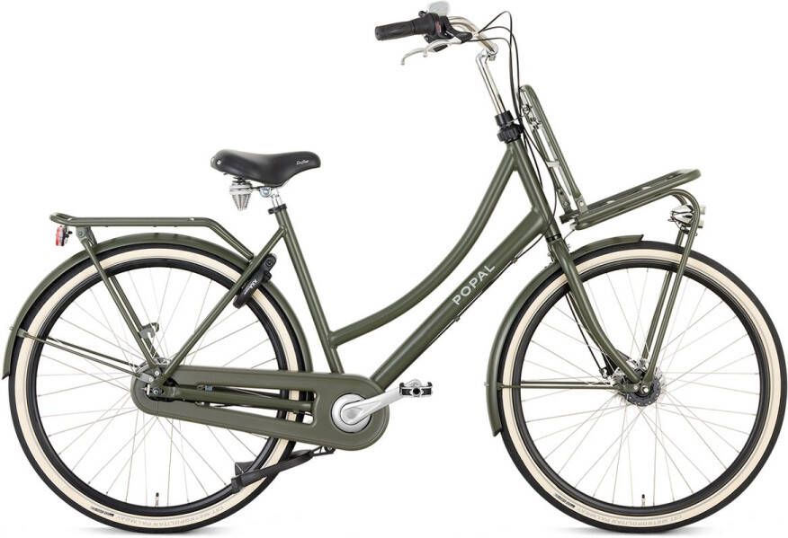 Popal Daily Dutch Prestige N7 Transportfiets 28 inch Dames Aluminium frame 47cm Leger Groen