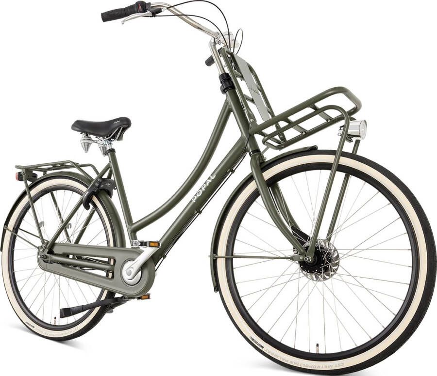 Popal Daily Dutch Prestige N7 Transportfiets 28 inch Dames Aluminium frame 59cm Leger Groen