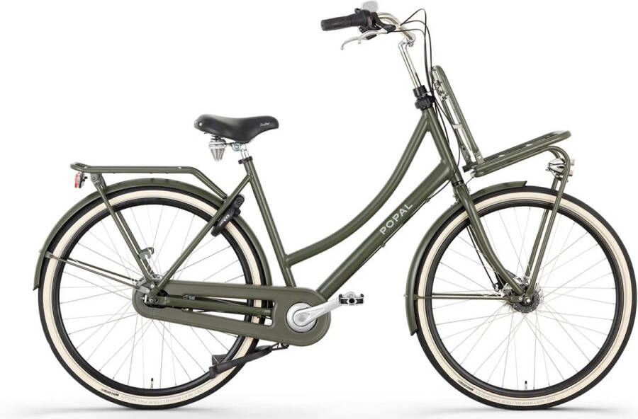 Popal Daily Dutch Prestige N7 Transportfiets 28 inch Dames Aluminium frame 59cm Leger Groen