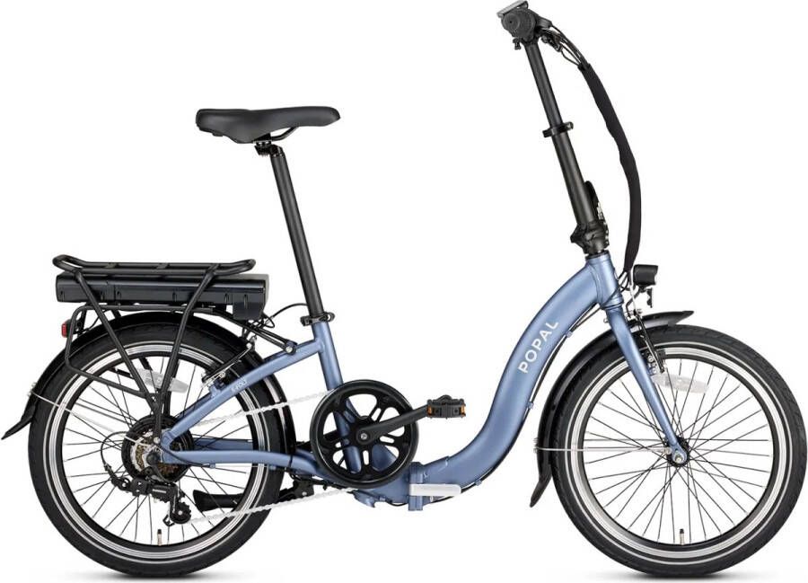 Popal E-Folt 1.0 Elektrische vouwfiets 20 inch 340Wh accu Actieradius 40-80 km Mat Blauw