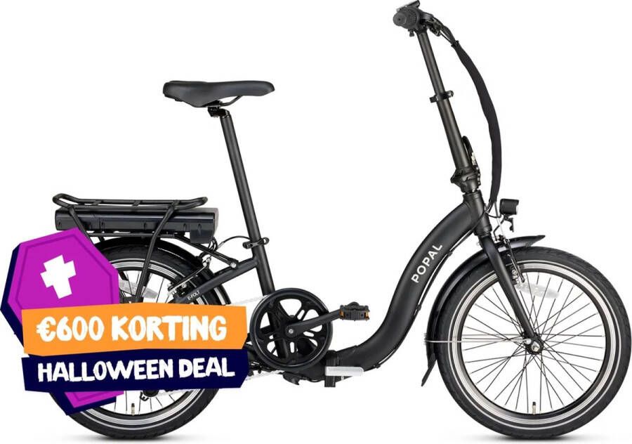 Popal Elektrische Vouwfiets E-Folt 1.0 20 inch Zwart 420 Wh Zwart