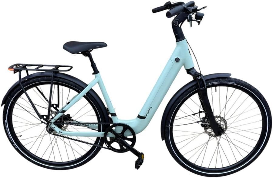Popal ARC1 Plus Elektrische Fiets Groen 28 inch 47 cm Belt Drive Accu 504Wh (36V 14.5Ah) 35Nm Mivice Achternaafmotor Hydraulische Rem