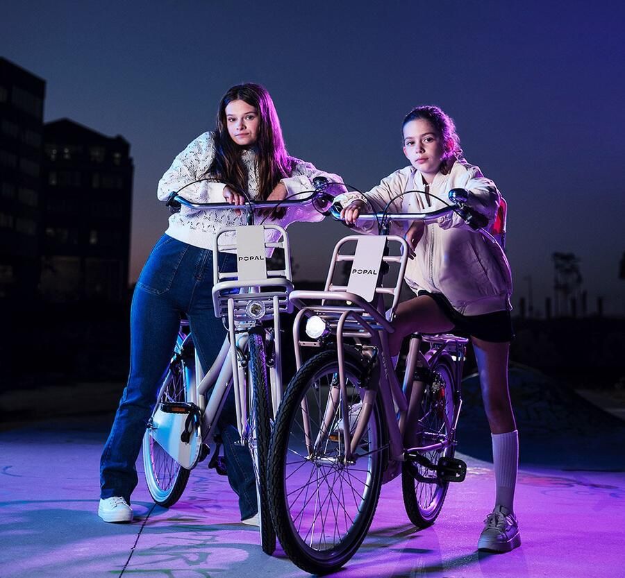 Popal Daily Dutch Basic+ 22 Inch 35 cm Meisjes 3V Terugtraprem Matblauw