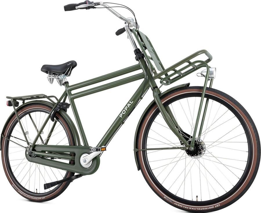 Popal Daily Dutch Prestige N7 Transportfiets Stadsfiets Heren 57 centimeter Leger Groen