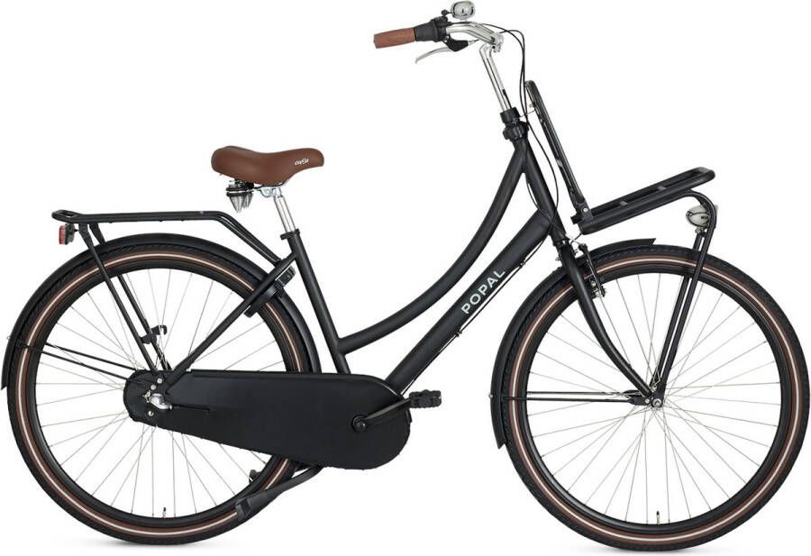 Popal Daily Dutch Basic+ N3 Transportfiets Stadsfiets Dames 53 centimeter Mat Zwart