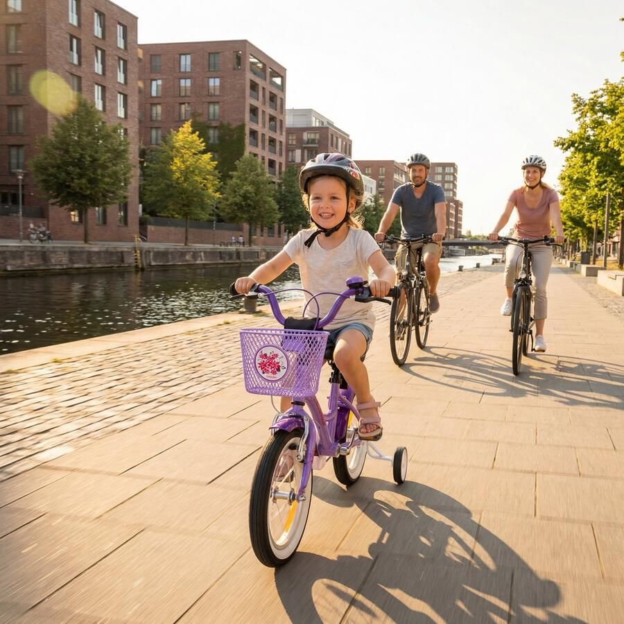 PROMETHEUS BICYCLES Kinderfiets 12 inch vanaf 3 jaar terugtraprem + zijwielen – HAWK