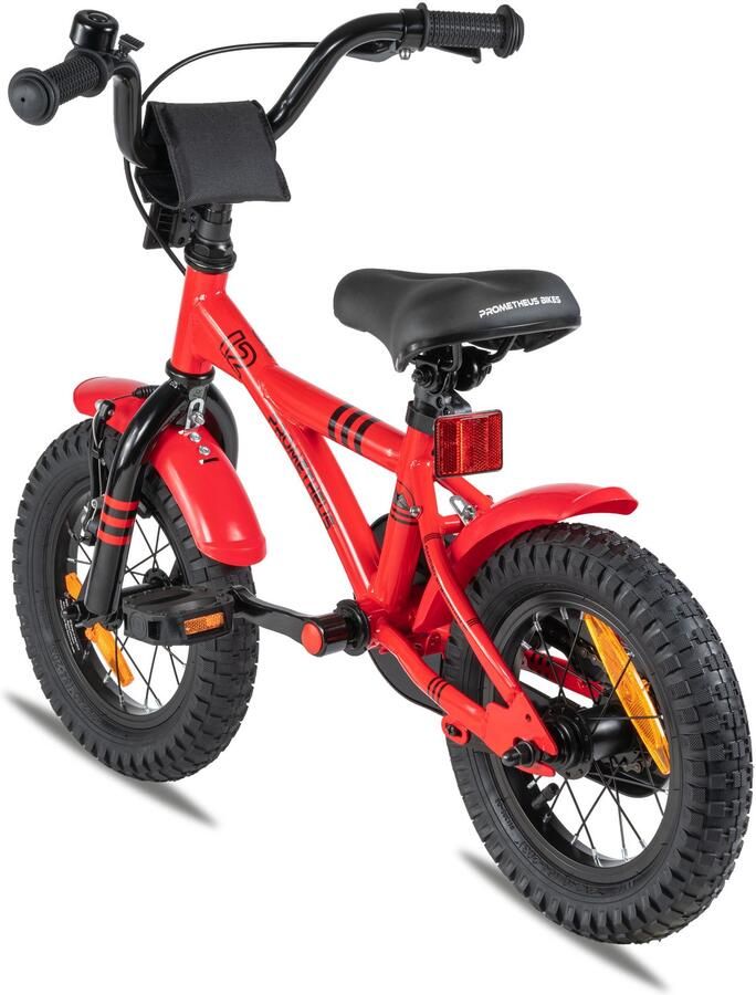 PROMETHEUS BICYCLES Kinderfiets 12 inch vanaf 3 jaar terugtraprem + zijwielen – HAWK