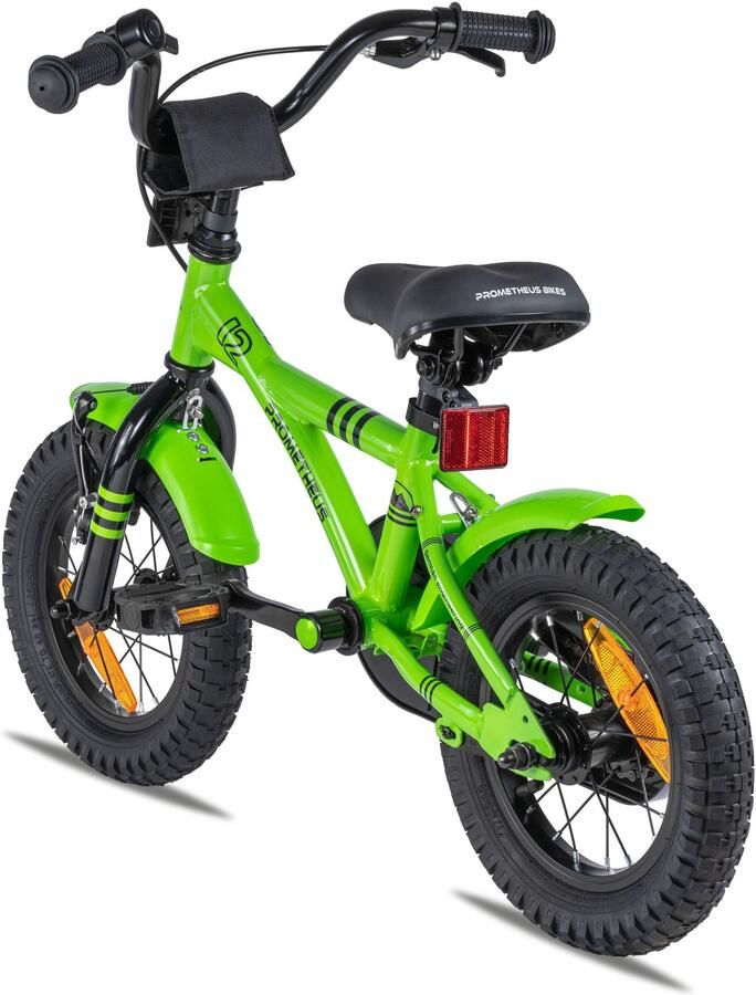 PROMETHEUS BICYCLES Kinderfiets 12 inch vanaf 3 jaar terugtraprem + zijwielen – HAWK