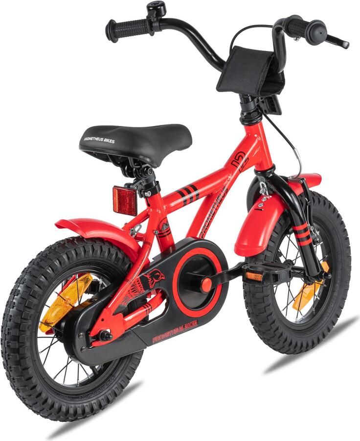 PROMETHEUS BICYCLES Kinderfiets 12 inch vanaf 3 jaar terugtraprem + zijwielen – HAWK