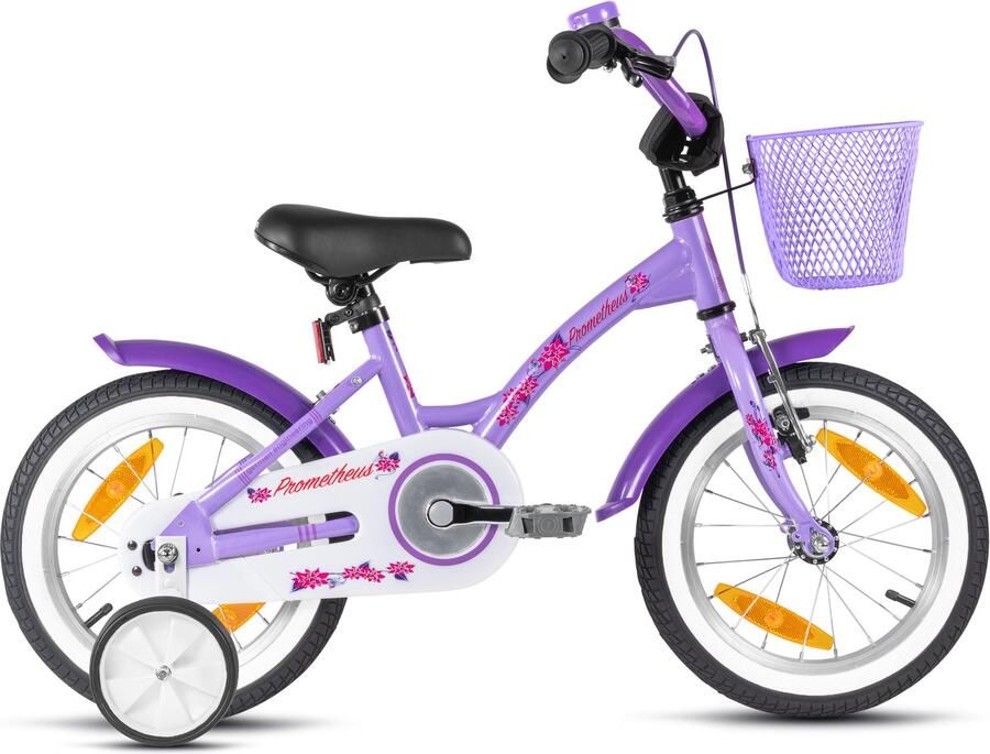 PROMETHEUS BICYCLES Kinderfiets 14 inch vanaf 3 jaar terugtraprem + zijwielen – HAWK