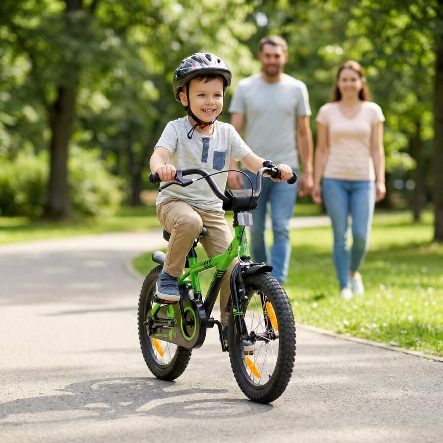 PROMETHEUS BICYCLES Kinderfiets 16 inch vanaf 4 jaar terugtraprem + zijwielen – HAWK