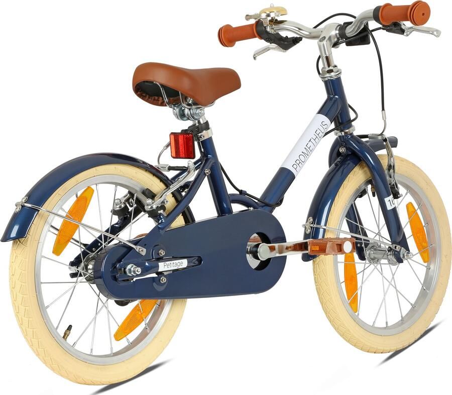 PROMETHEUS BICYCLES Kinderfiets 18 inch retro vanaf 5 jaar lage instap PETITAGE
