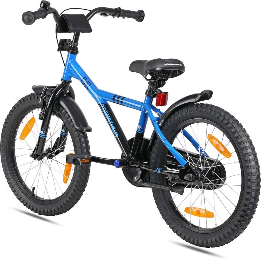 PROMETHEUS BICYCLES Kinderfiets 18 inch vanaf 5 jaar terugtraprem + V-brake – HAWK