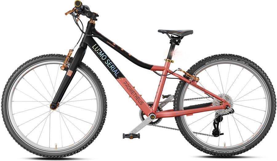 PROMETHEUS BICYCLES LU:MO kinderfiets 24 inch vanaf 7 jaar – verlichting SRAM X4 9 6 kg
