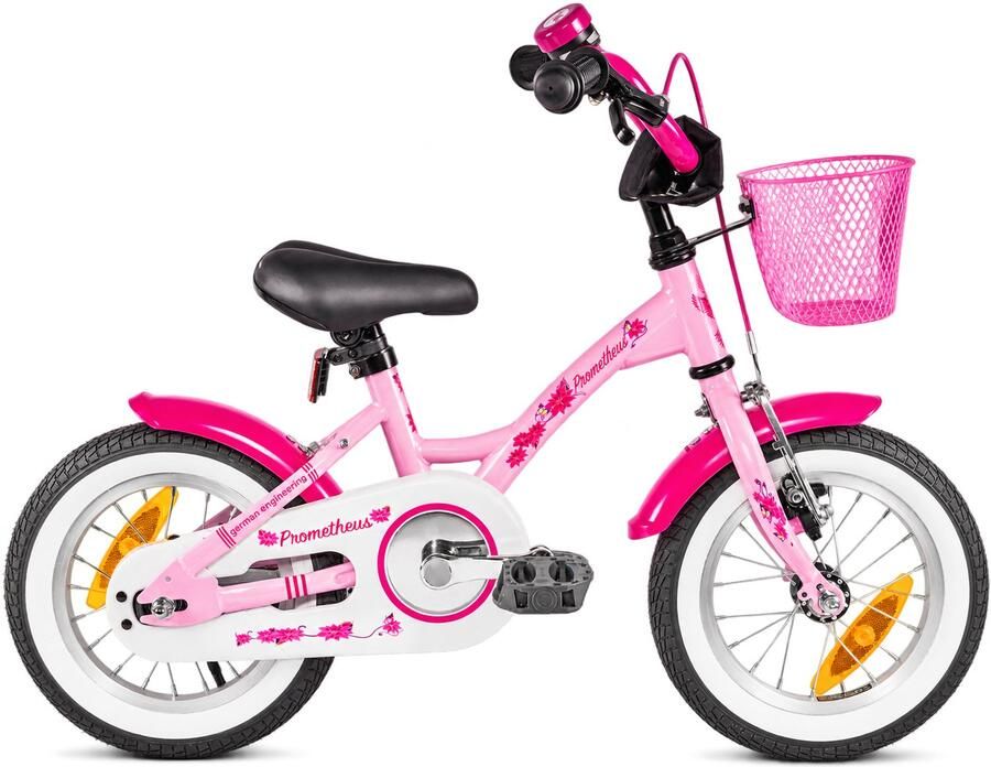 PROMETHEUS BICYCLES Kinderfiets 12 inch vanaf 3 jaar terugtraprem + zijwielen – HAWK