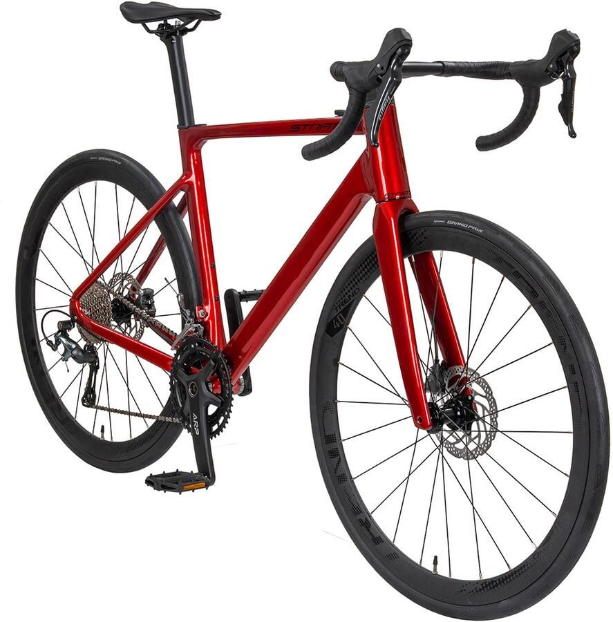 Prophete In Moving GmbH Prophete Stratos P1 Racefiets 28 inch Shi o Tiagra 20 versnellingen Carbon voorvork Hydraulische schijfrem Licht aluminium frame 10 2 kg Framemaat 45 cm Lightning Red Metallic