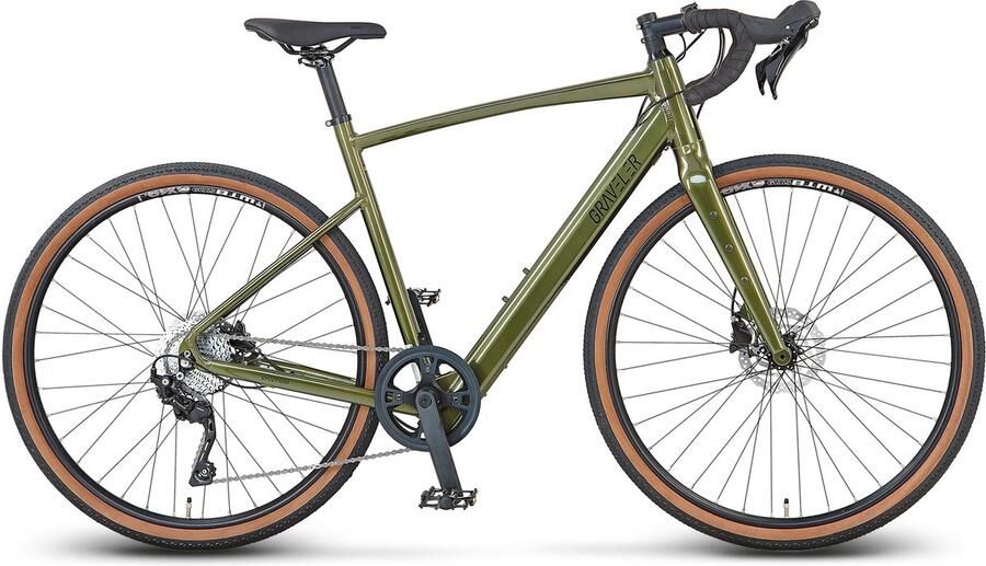Prophete Graveler 1.0 elektrische gravelfiets 28 53cm groen