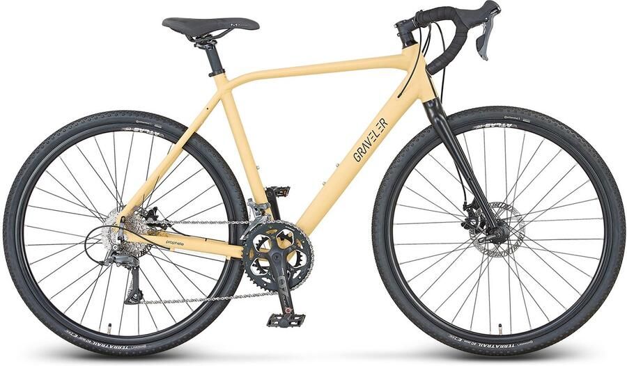 Prophete Graveler gravelfiets 28 55 cm zandkleur