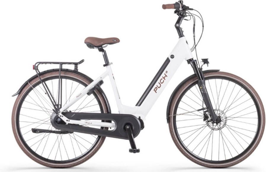 Puch E-Dance S N7 Elektrische Fiets – E-bike – Rijklaar Geleverd Lage Instap Framemaat 53 Uitneembare Accu 28 Inch 250W Ananda Middenmotor 100 km Actieradius Glossy White