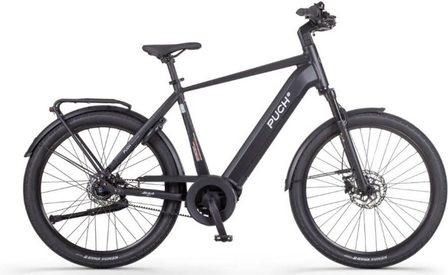 Puch E-Felice N7 Belt Elektrische Fiets – E-bike – Rijklaar Geleverd -Hoge Instap Framemaat 56 Riemaandrijving -Uitneembare Accu 28 Inch 250W Ananda Middenmotor 120 km Actieradius Matt Black