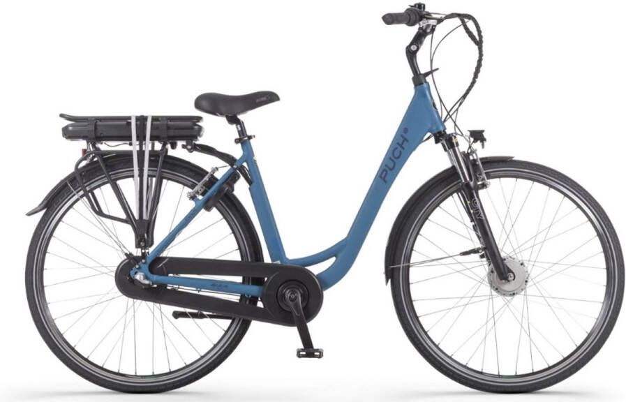 Puch E-Folk N3 Elektrische Fiets – E-bike – Rijklaar Geleverd -Lage Instap Framemaat 50 Uitneembare Accu 28 Inch 250W Ananda Motor 120 km Actieradius Technical Blue Matt