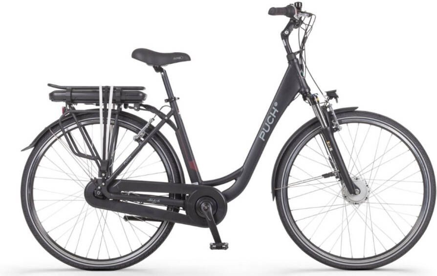 Puch E-Folk N7 Elektrische Fiets – E-bike – Rijklaar Geleverd Lage Instap Framemaat 53 Uitneembare Accu 28 Inch 250W Ananda Motor 120 km Actieradius Matt Black