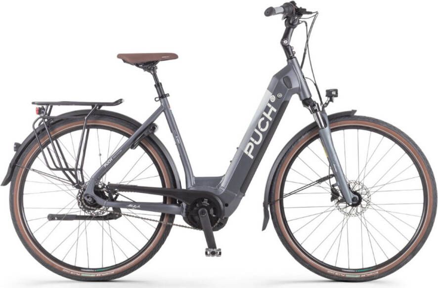 Puch E-Maxi S+ Active Plus 500 Elektrische Fiets – E-bike – Rijklaar Geleverd Lage Instap Framemaat 49 Uitneembare Accu 28 Inch 250W Bosch Middenmotor 120 km Actieradius Matt Antracite