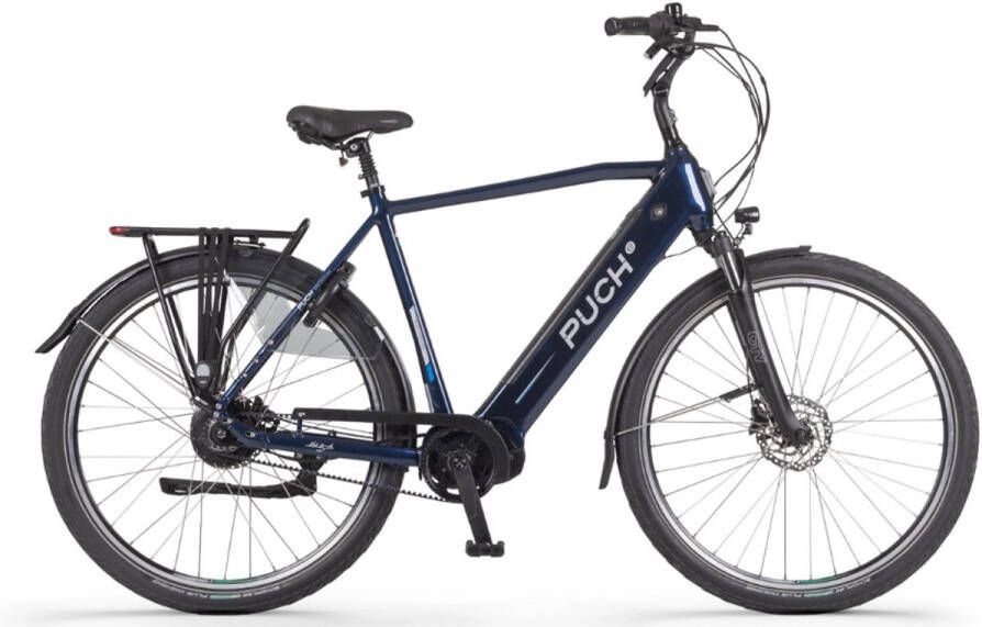 Puch E-Zirkon Enviolo Belt Elektrische Fiets – E-bike – Rijklaar Geleverd Hoge Instap Riemaandrijving Framemaat 53 Uitneembare Accu 28 Inch 250W Bafang Middenmotor 150 km Actieradius Deep Blue Glossy