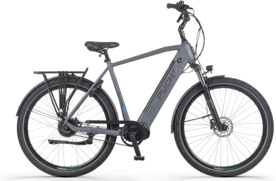 Puch E-Zirkon Enviolo Belt SUV Elektrische Fiets – E-bike – Rijklaar Geleverd Hoge Instap Riemaandrijving Framemaat 53 Uitneembare Accu 28 Inch 250W Bafang Middenmotor 150 km Actieradius Basalt Grey Matt