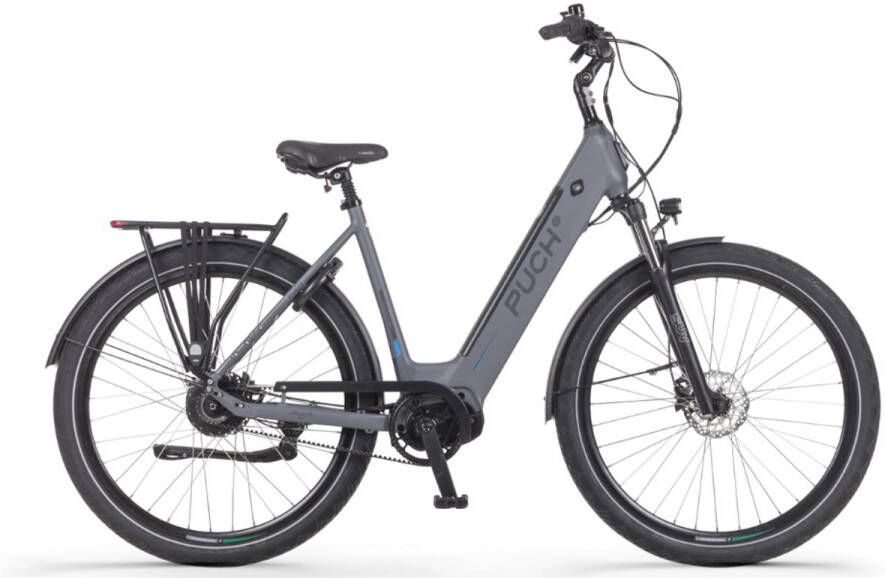 Puch E-Zirkon Enviolo Belt SUV Elektrische Fiets – E-bike – Rijklaar Geleverd Lage Instap Riemaandrijving Framemaat 54 Uitneembare Accu 28 Inch 250W Bafang Middenmotor 150 km Actieradius Basalt Grey Matt