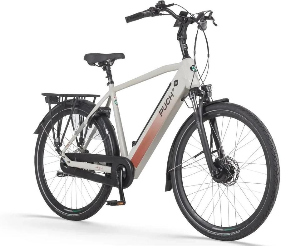 Puch E-Modern Basic N7 Herenfiets Silk Grey 53cm Elektrische Fiets