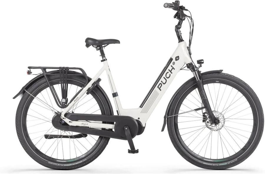 Puch E-Modern Elektrische fiets N7 Damesfiets Cream White E-bike