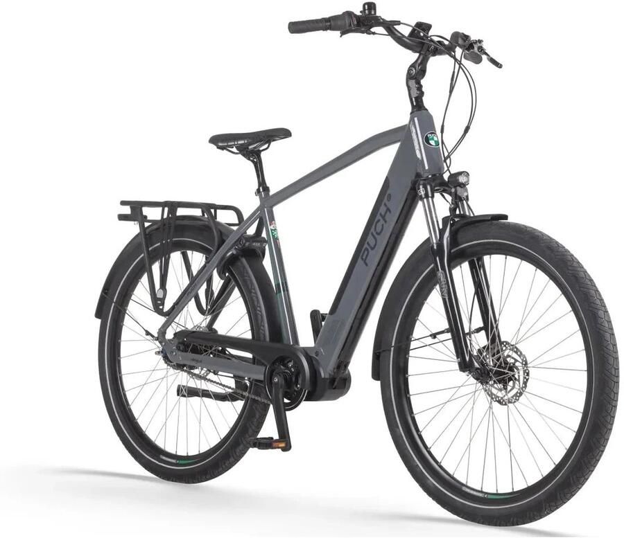 Puch E-Modern SUV N7 Elektrische Fiets Silk Grey Herenfiets Hoge instap E-bike
