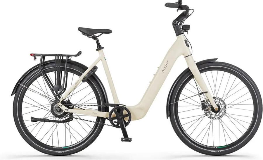 Puch E-Nova Elektrische Fiets 28 inch 250W motor Actieradius tot 160 km Hydraulische schijfrem 540Wh accu Kiezel Grijs Mat
