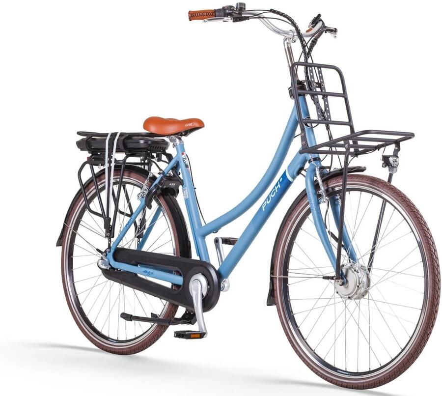 Puch E-Rock N3 Elektrische fiets Jeans Blauw Damesfiets 50cm E-bike