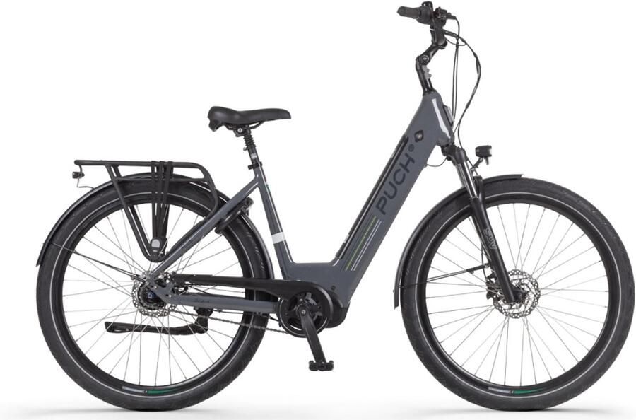 Puch E-Saphir SUV N7 Elektrische Fiets – E-bike – Rijklaar Geleverd Lage Instap Framemaat 49 Uitneembare Accu 28 Inch 250W Ananda Middenmotor 120 km Actieradius Basalt Grey Glossy
