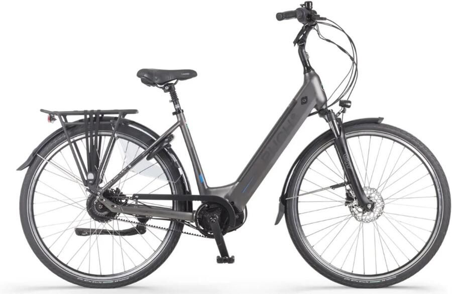 Puch E-Zirkon Enviolo Belt 2024 Elektrische Fiets – E-bike – Rijklaar Geleverd Lage Instap Riemaandrijving Framemaat 49 Uitneembare Accu 28 Inch 250W Bafang Middenmotor 150 km Actieradius Antraciet