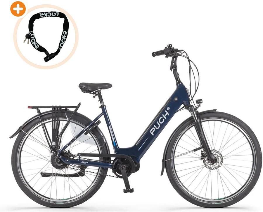 Puch E-Zirkon Enviolo Belt Elektrische Fiets 28 inch 250W motor Actieradius tot 160 km Hydraulische schijfrem Blauw Indigo Glans - Foto 2