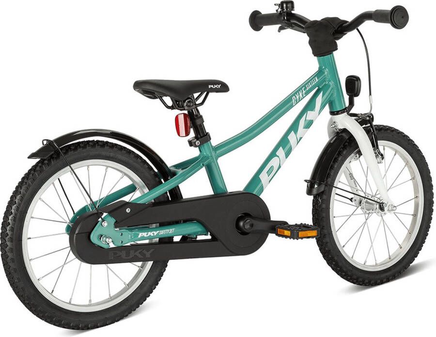 Puky Cyke Kinderfiets 16 inch turquoise wit vanaf 4 jaar