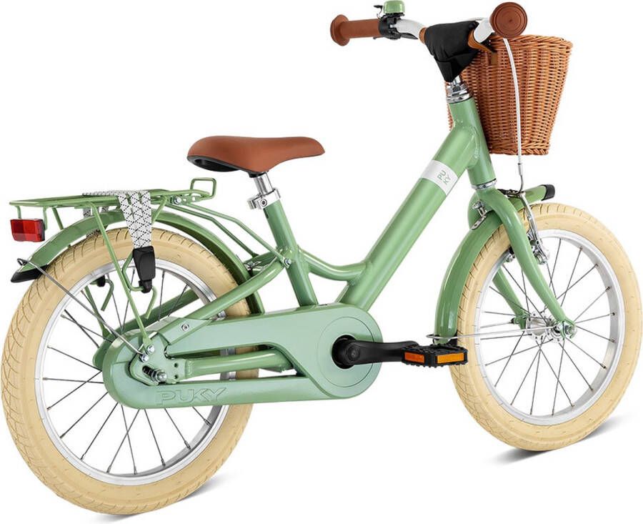 Puky Youke Classic Kinderfiets 16 inch inclusief stuur d Retro groen vanaf 4 jaar