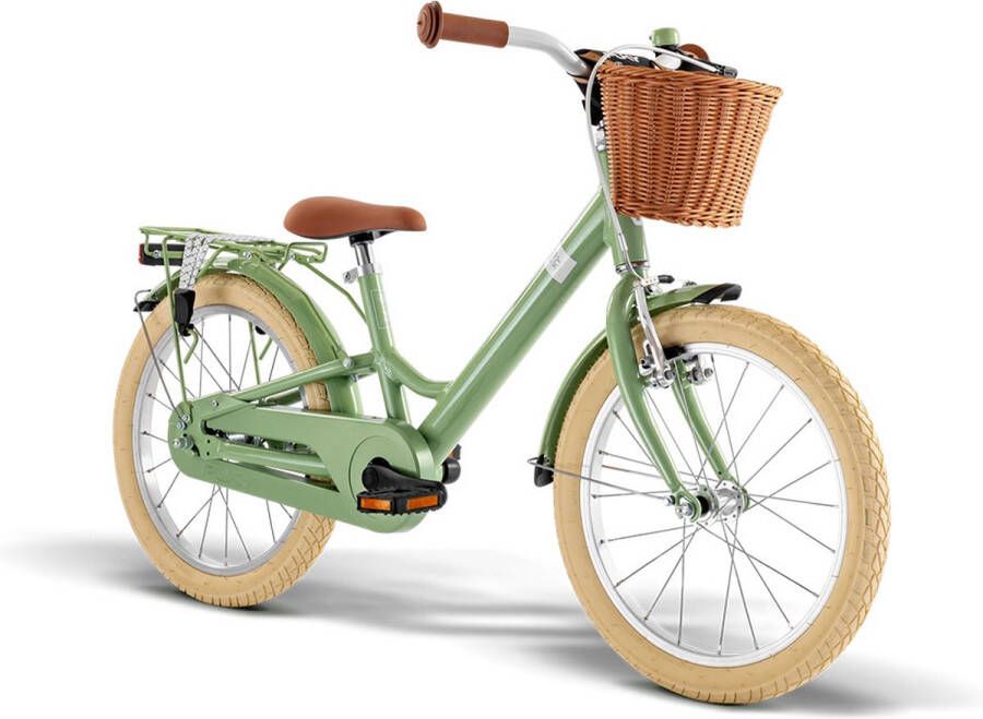 Puky Youke Classic Kinderfiets 18 inch remnaaf retro groen