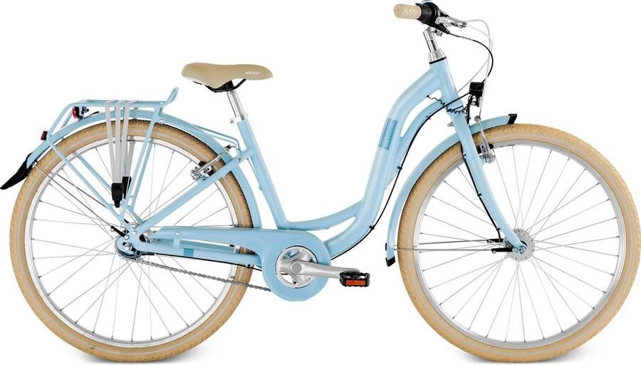 Puky Skyride ALU Light 26 7 speed retro blauw Classic 10+ kinderfiets